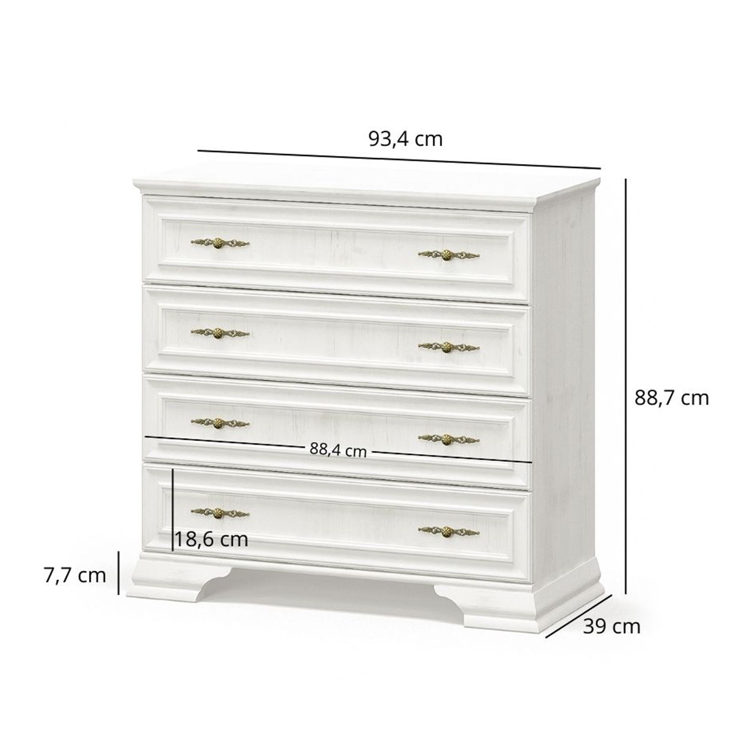 Irys Chest of Drawers 4 Tier