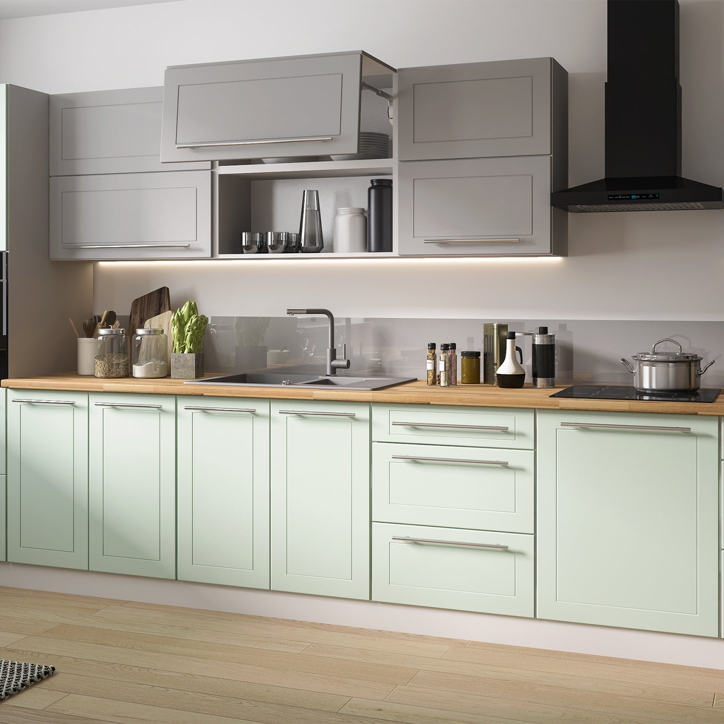 Quinn Custom Kitchen Set - Mint Matt