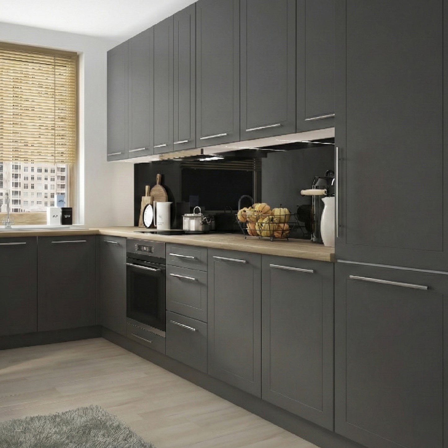 Quinn Custom Kitchen Set - Graphite Matt