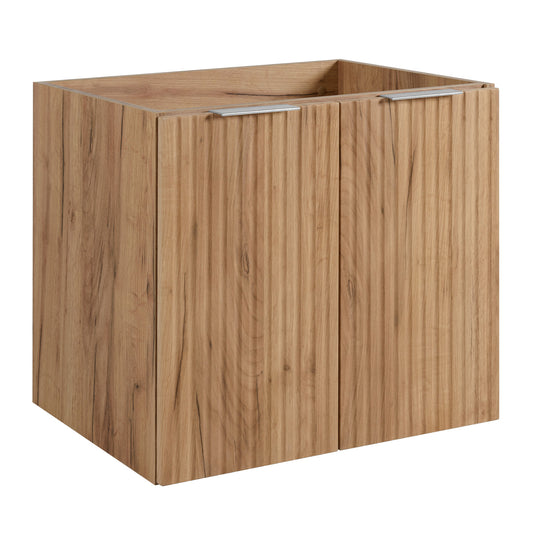 Flow 2 Door Bathroom Vanity Cabinet 60cm with 2 Shelves - Gold Craft Oak