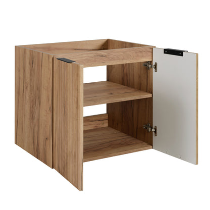 Flow 2 Door Bathroom Vanity Cabinet 60cm with 2 Shelves - Gold Craft Oak