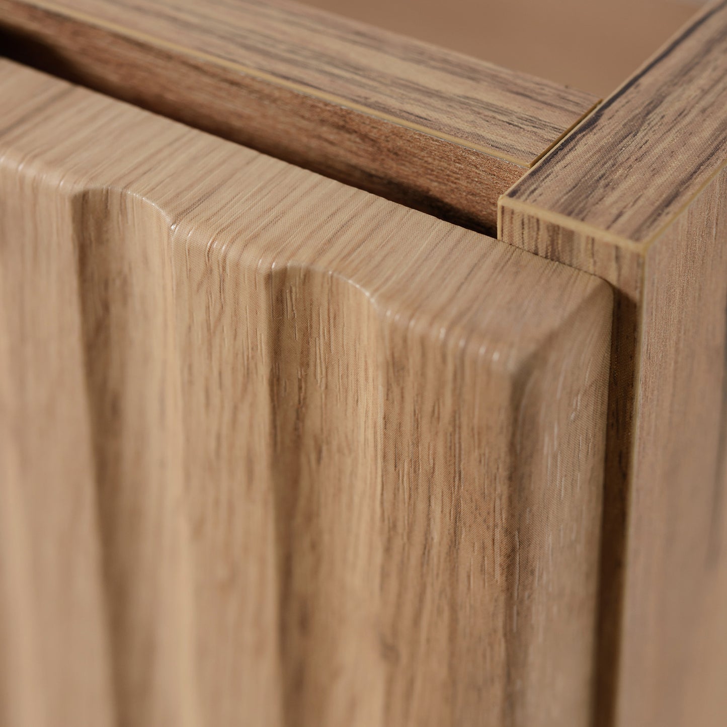 Flow 2 Door Bathroom Vanity Cabinet 80cm with 2 Shelves - Gold Craft Oak