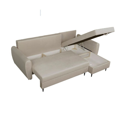 Milo Universal Corner Sofa with Storage- Beige