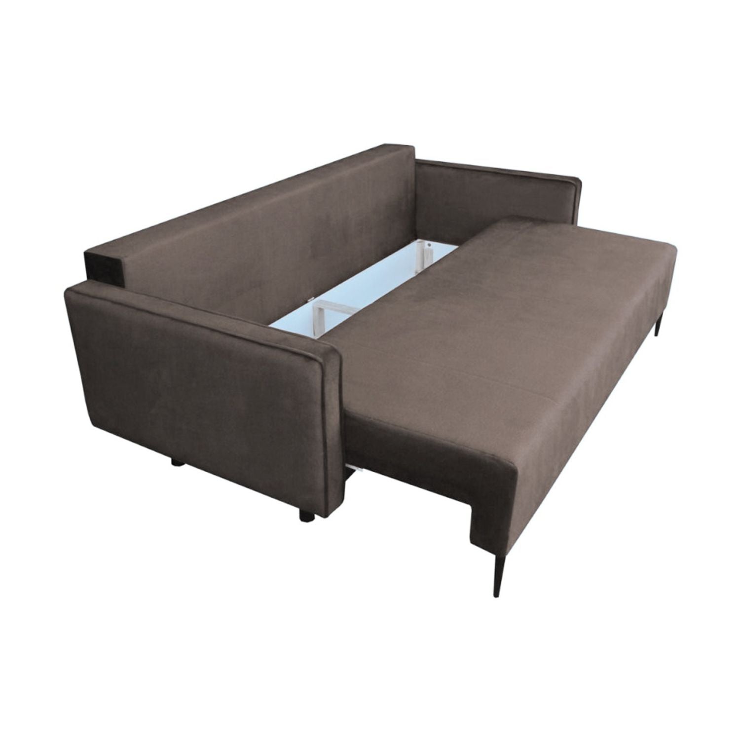 Calmo 3 Seater Sofa Bed with Storage - Brown