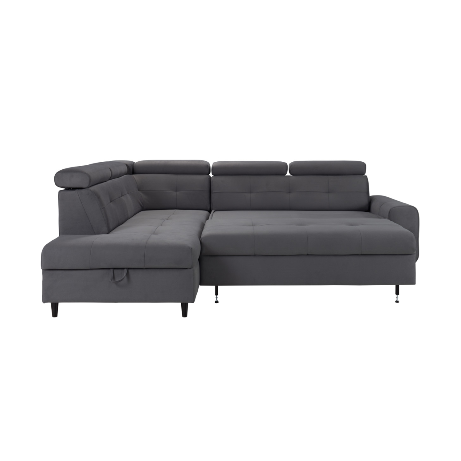 Matras Corner Sofa Bed with Storage- Dark Grey