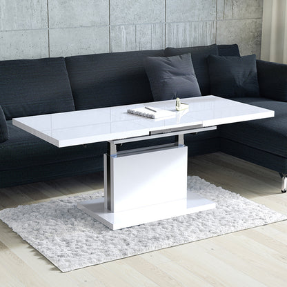 Astrid 70 - 2 in 1 Extending Coffee / Dining Table - White Gloss