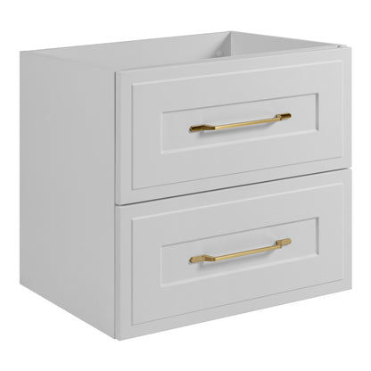 Classic 3 Cabinet Bathroom Vanity Unit Set 140cm with Tall Cabinet and Worktop - White / Oak