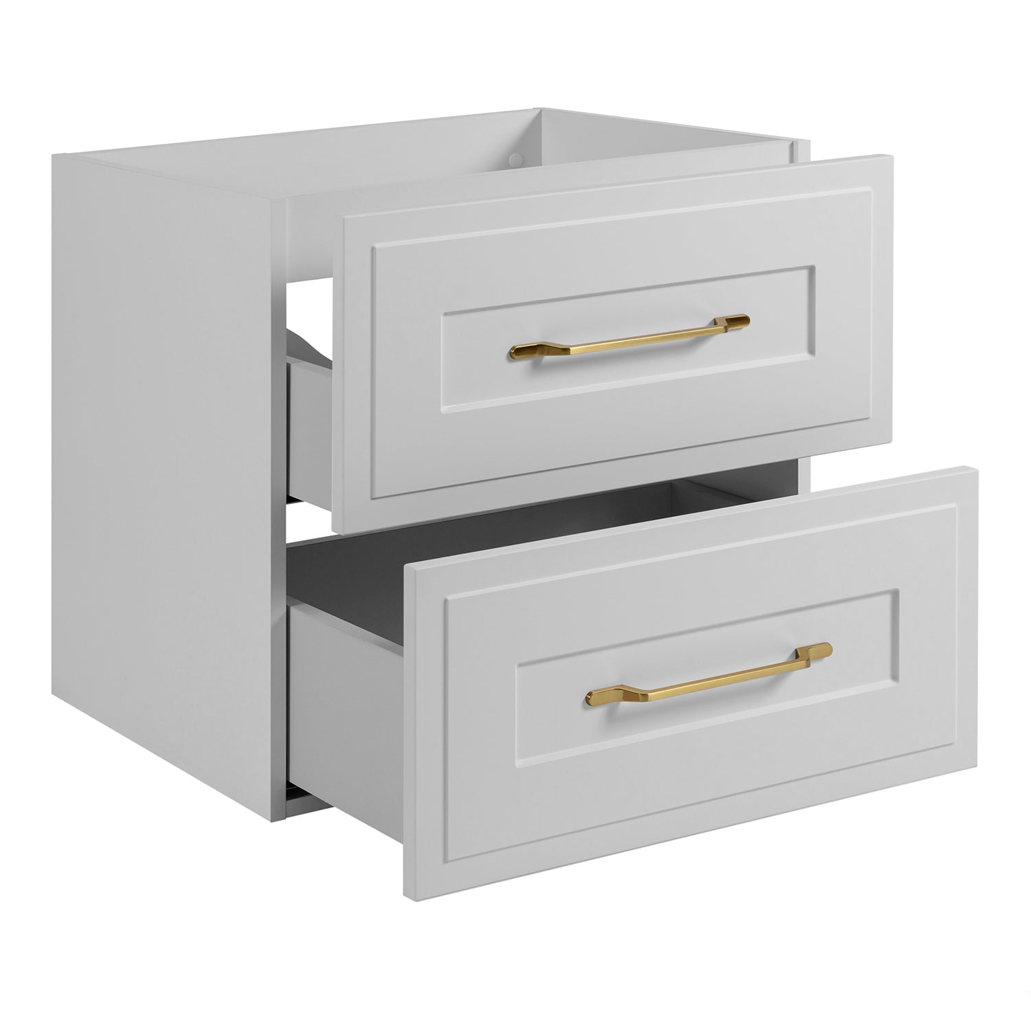 Classic 3 Cabinet Bathroom Vanity Unit Set 140cm with Tall Cabinet and Worktop - White / Oak