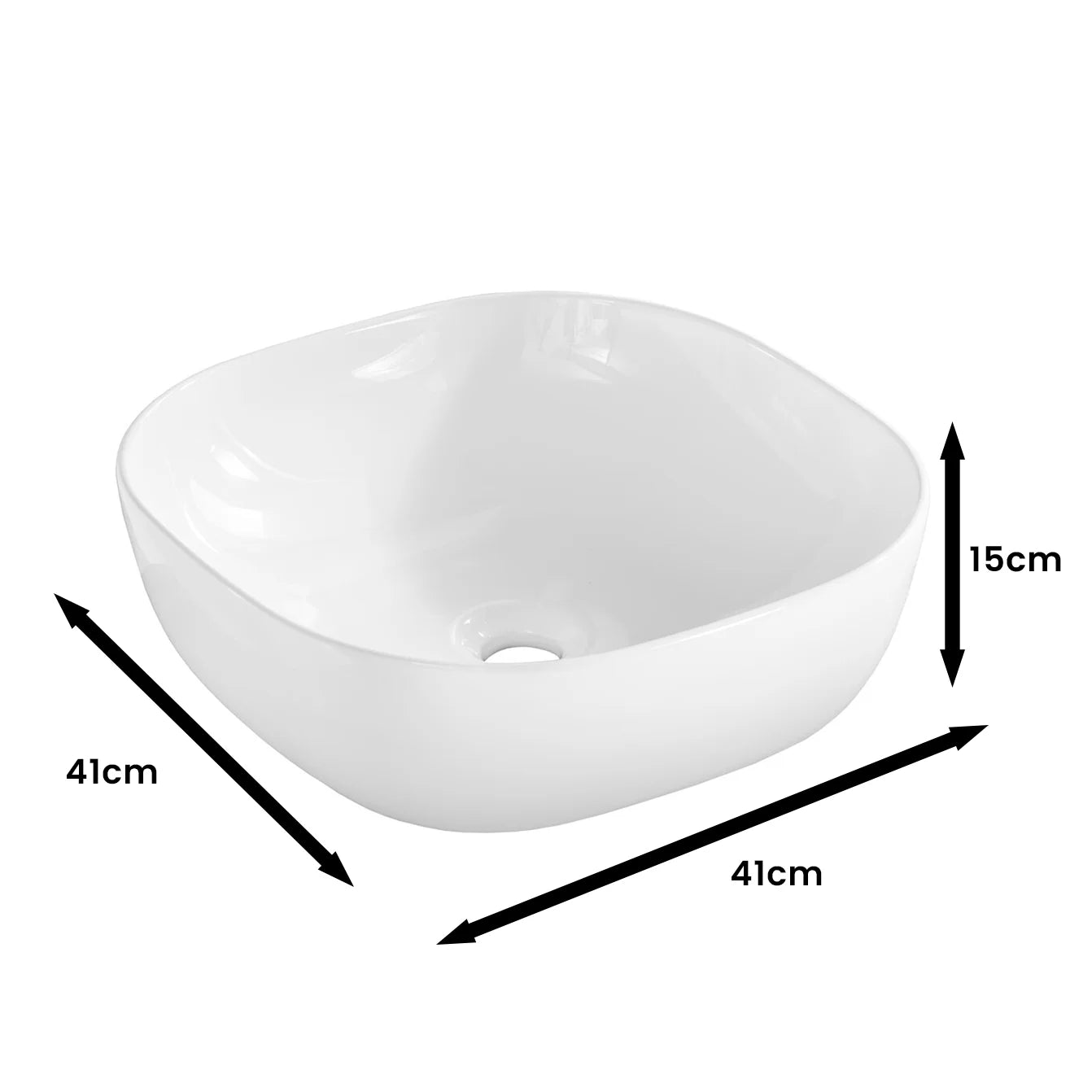 Aruba Modern Wall-Mounted 60 cm Bathroom Vanity Unit with Basin - White / Oak Craft