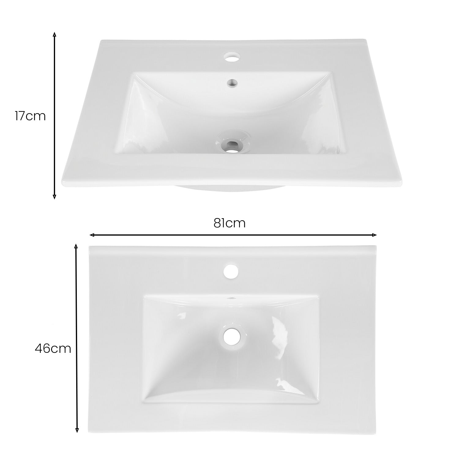 Dalia Bathroom Set 80cm with Basin and Tall Unit - Cashmere