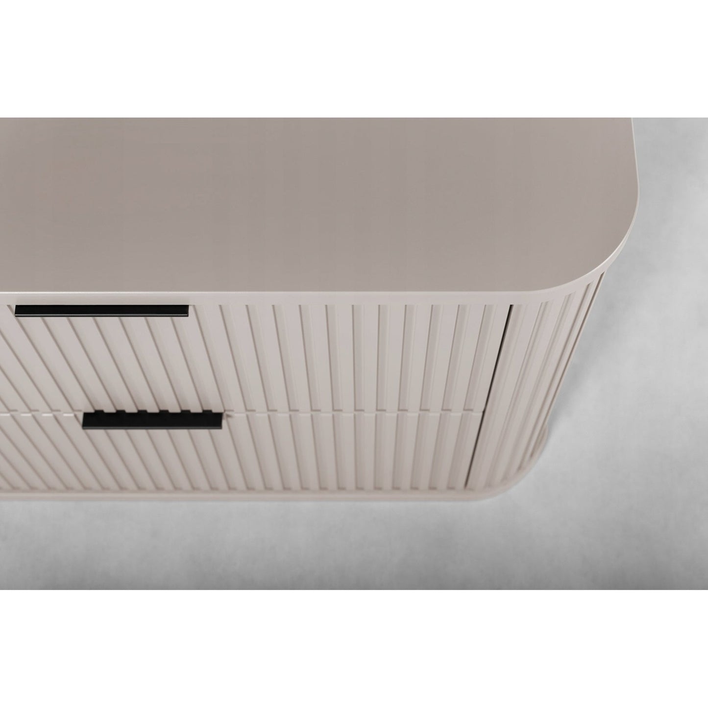 Elegance Glamour Style 2 Drawer Bathroom Wall Cabinet 120cm - Cashmere