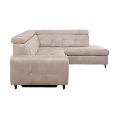 Matras Corner Sofa Bed with Storage- Beige