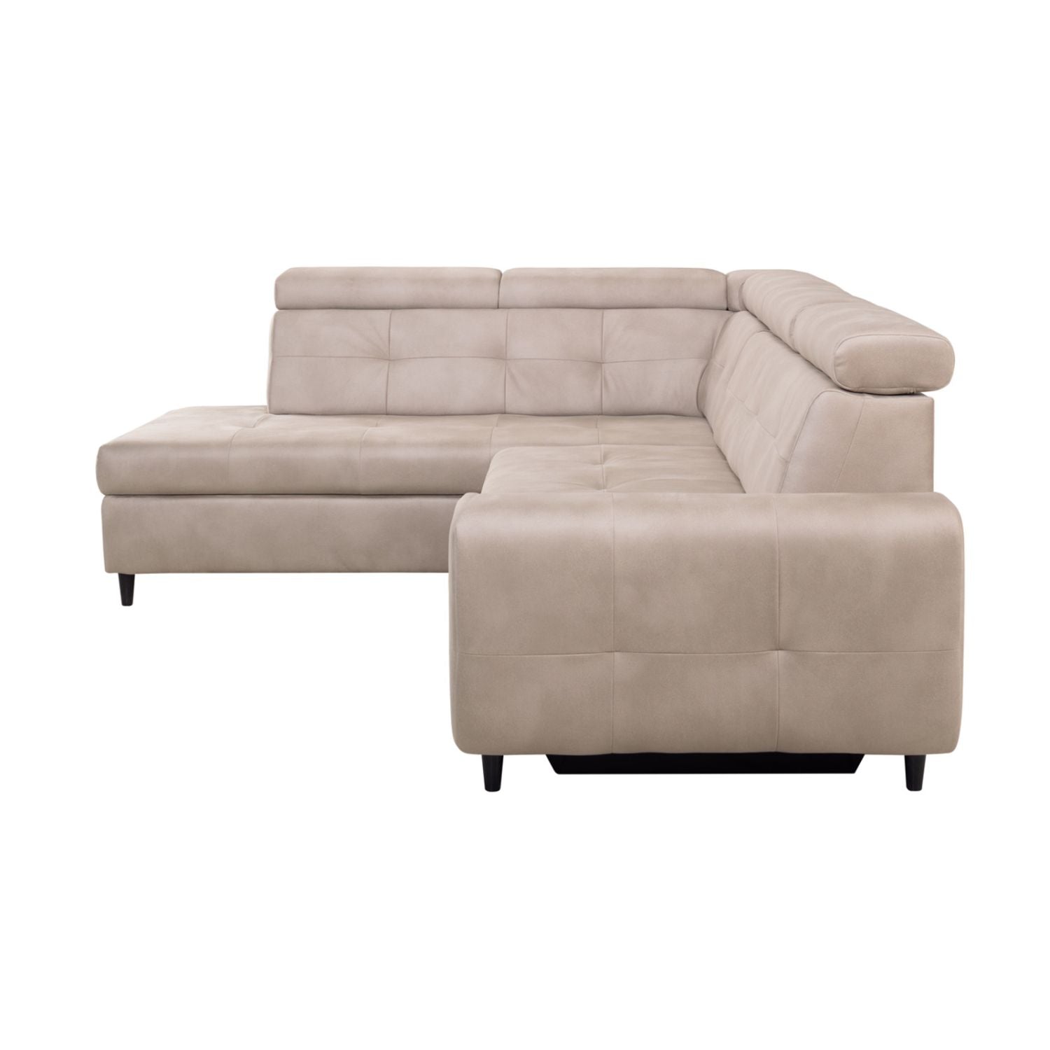 Matras Corner Sofa Bed with Storage- Beige