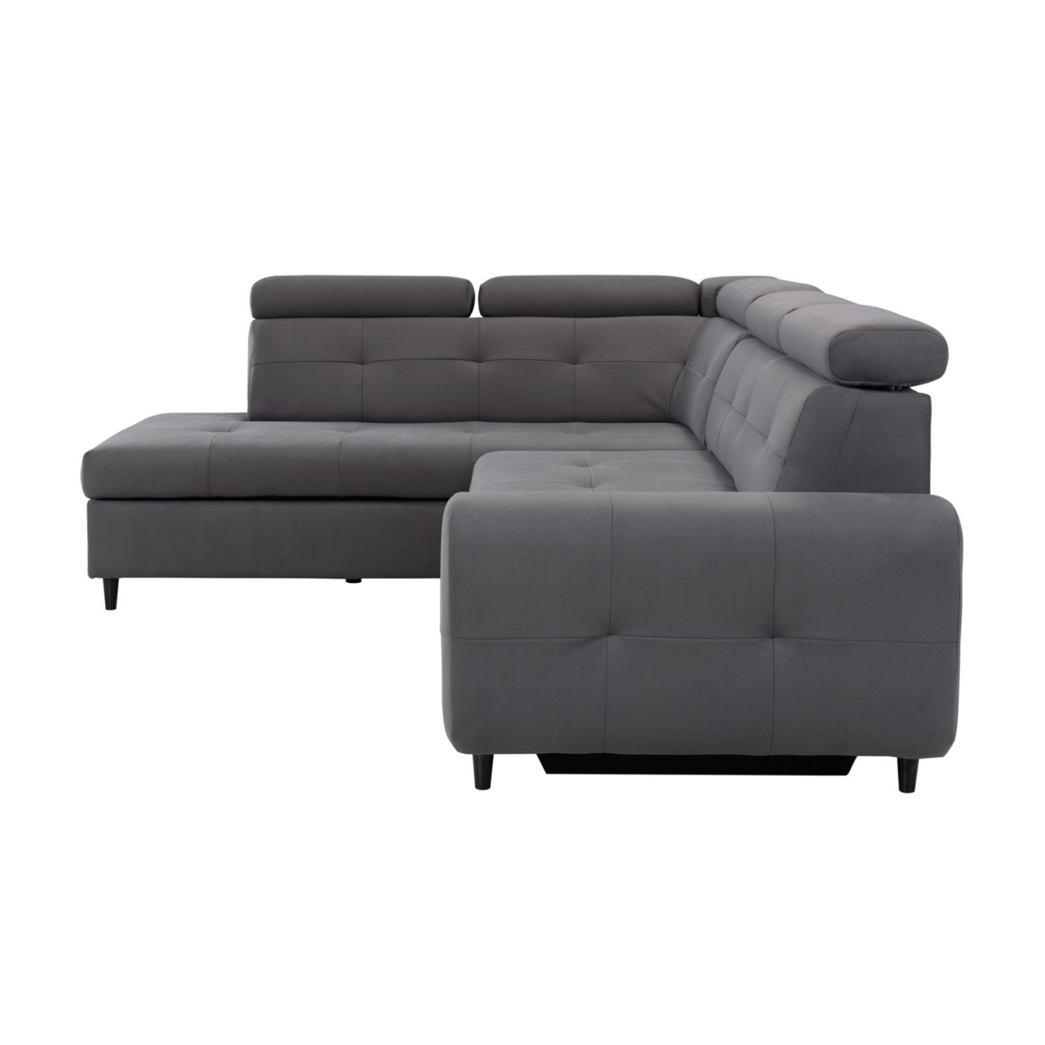 Matras Corner Sofa Bed with Storage- Dark Grey