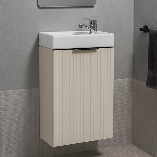 Agis Compact Bathroom Vanity 40cm Cabinet with Basin - Cahsmere