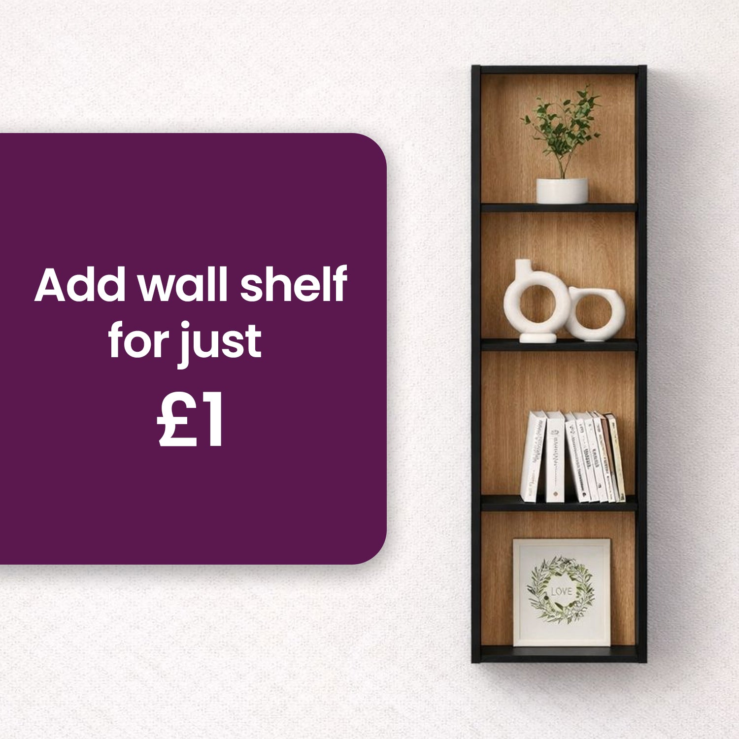 Aryana Oak Detail Large Modern TV Media Unit 230cm - Black / Artisan Oak