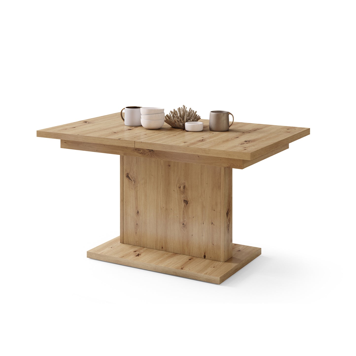 Astrid Mini - 2 in 1 Extending Coffee / Dining Table - Artisan Oak
