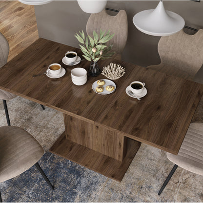 Astrid Mini - 2 in 1 Extending Coffee / Dining Table - Elegant Walnut