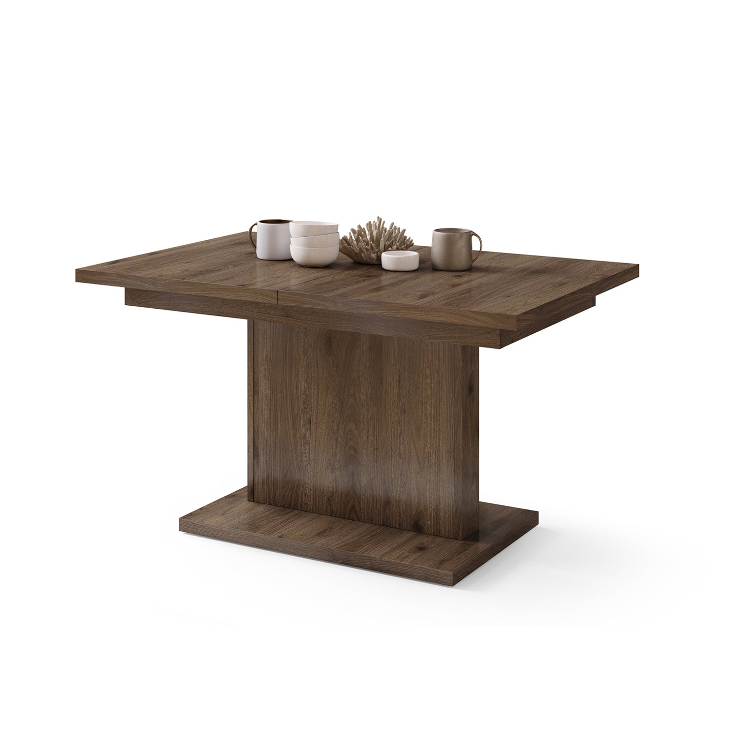 Astrid Mini - 2 in 1 Extending Coffee / Dining Table - Elegant Walnut