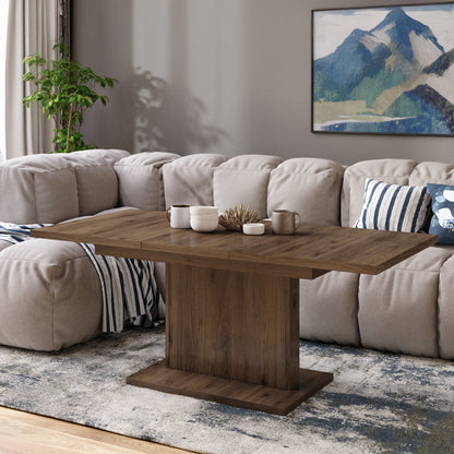 Astrid Mini - 2 in 1 Extending Coffee / Dining Table - Elegant Walnut