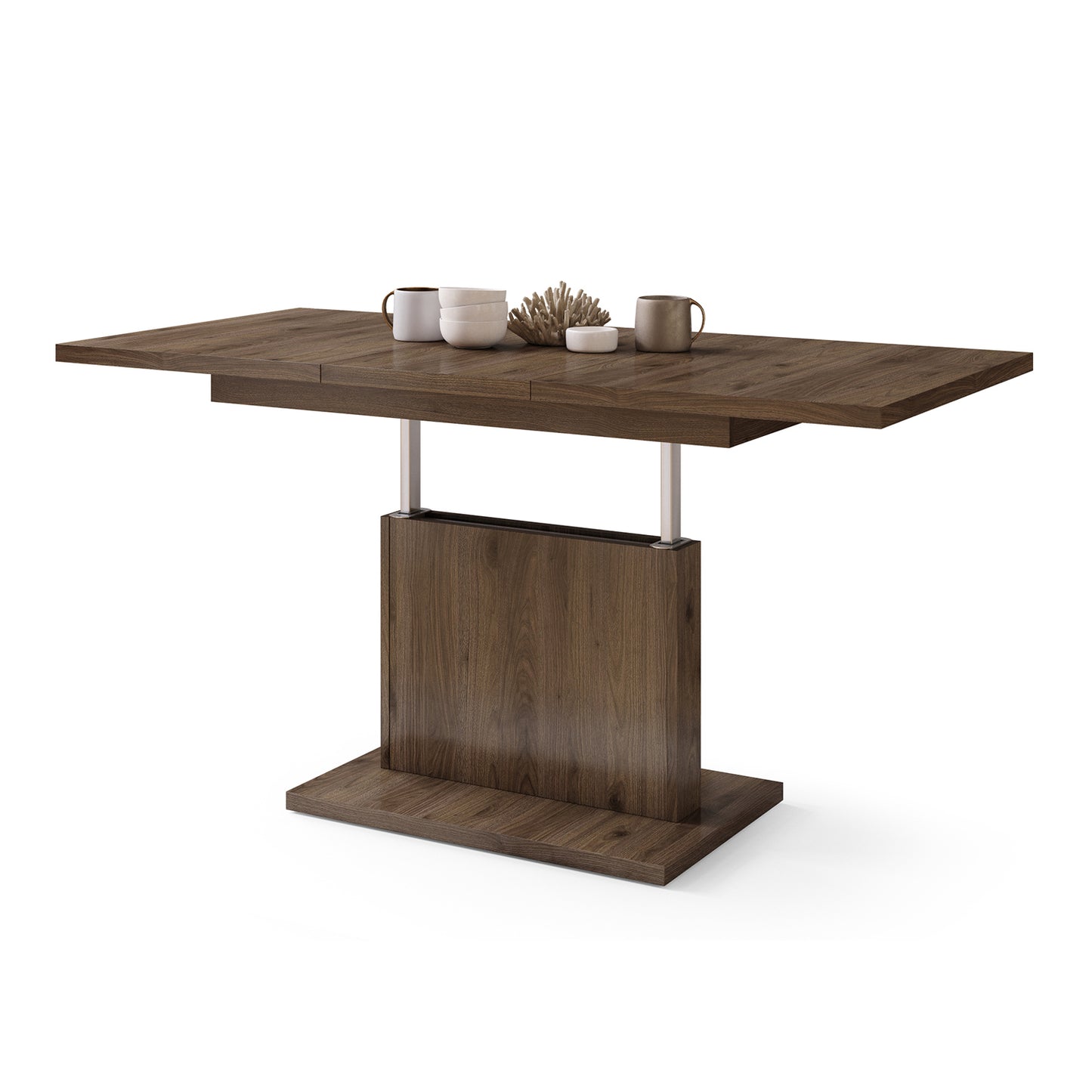 Astrid Mini - 2 in 1 Extending Coffee / Dining Table - Elegant Walnut