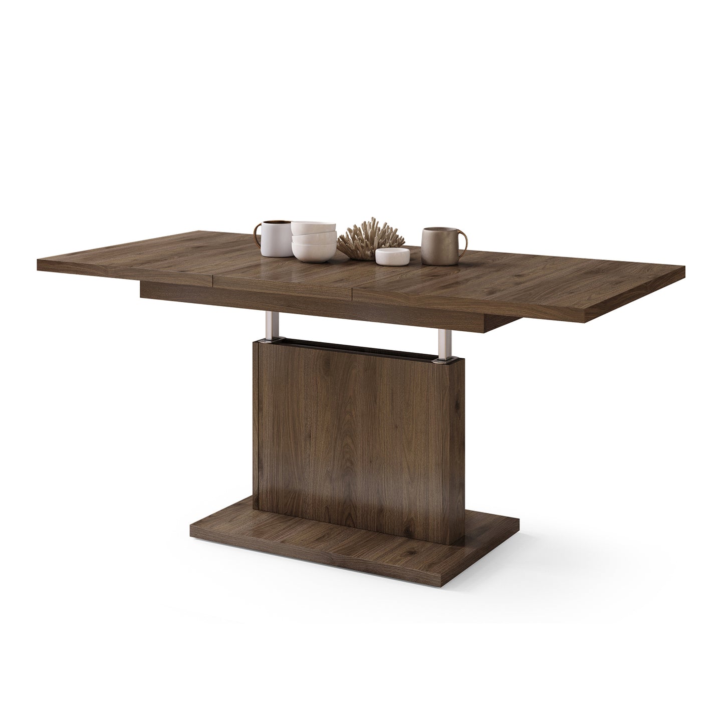 Astrid Mini - 2 in 1 Extending Coffee / Dining Table - Elegant Walnut