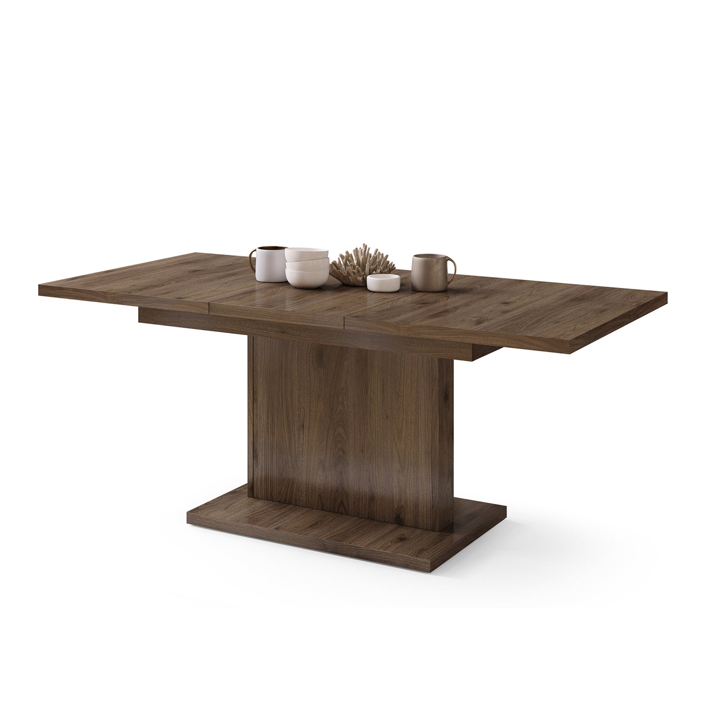 Astrid Mini - 2 in 1 Extending Coffee / Dining Table - Elegant Walnut