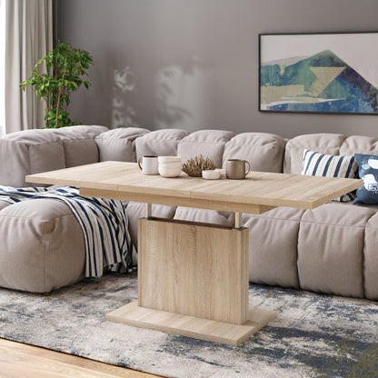 Astrid Mini - 2 in 1 Extending Coffee / Dining Table - Sonoma Oak