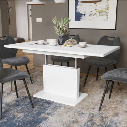 Astrid Mini - 2 in 1 Extending Coffee / Dining Table - White