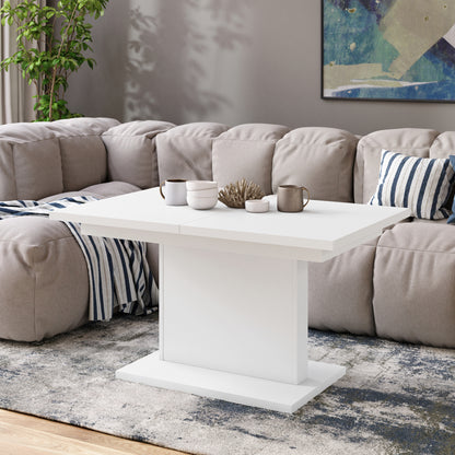 Astrid Mini - 2 in 1 Extending Coffee / Dining Table - White