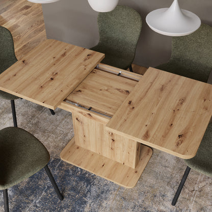 Astrid Mini Z- Rozkładany Stolik Kawowy i Jadalniany 2 w 1 - Dąb Artisan