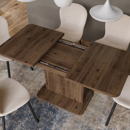 Astrid Mini Z - 2 in 1 Extending Coffee / Dining Table - Elegant Walnut