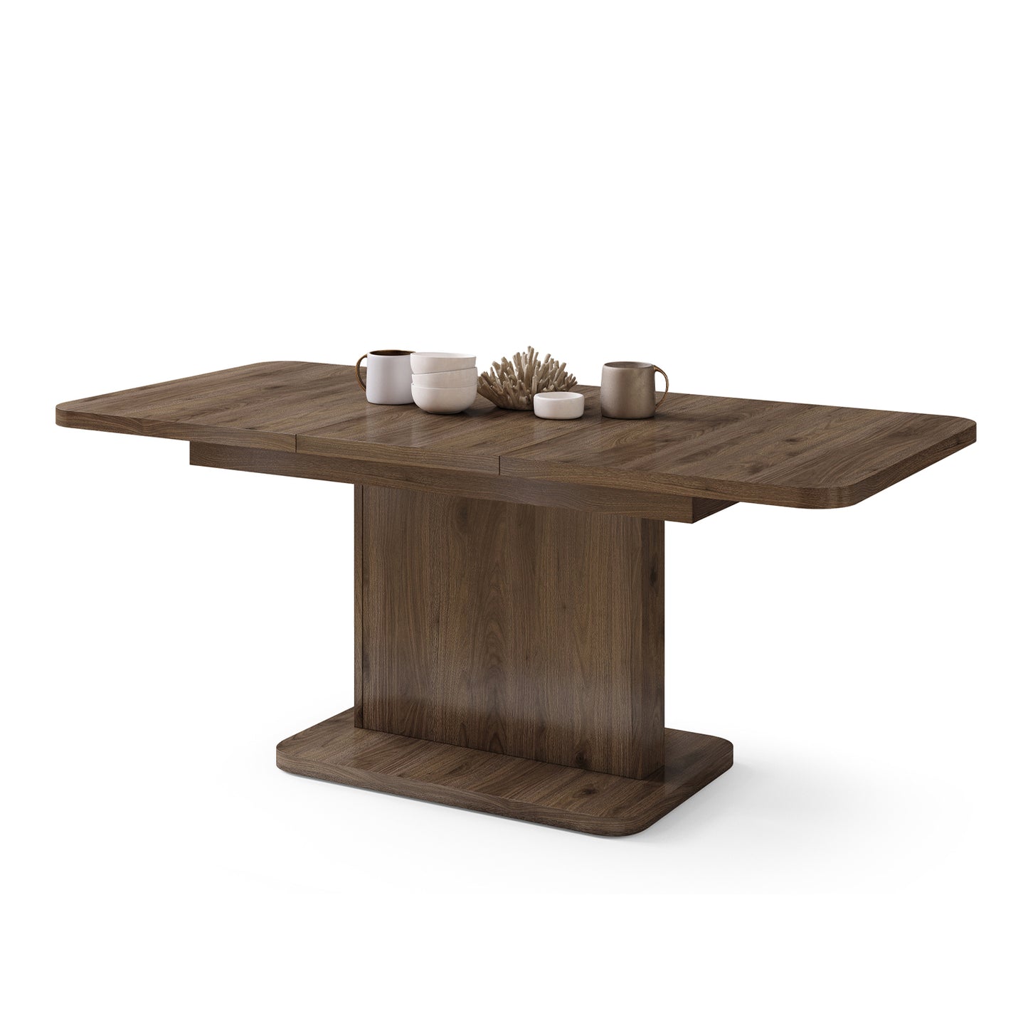 Astrid Mini Z - 2 in 1 Extending Coffee / Dining Table - Elegant Walnut