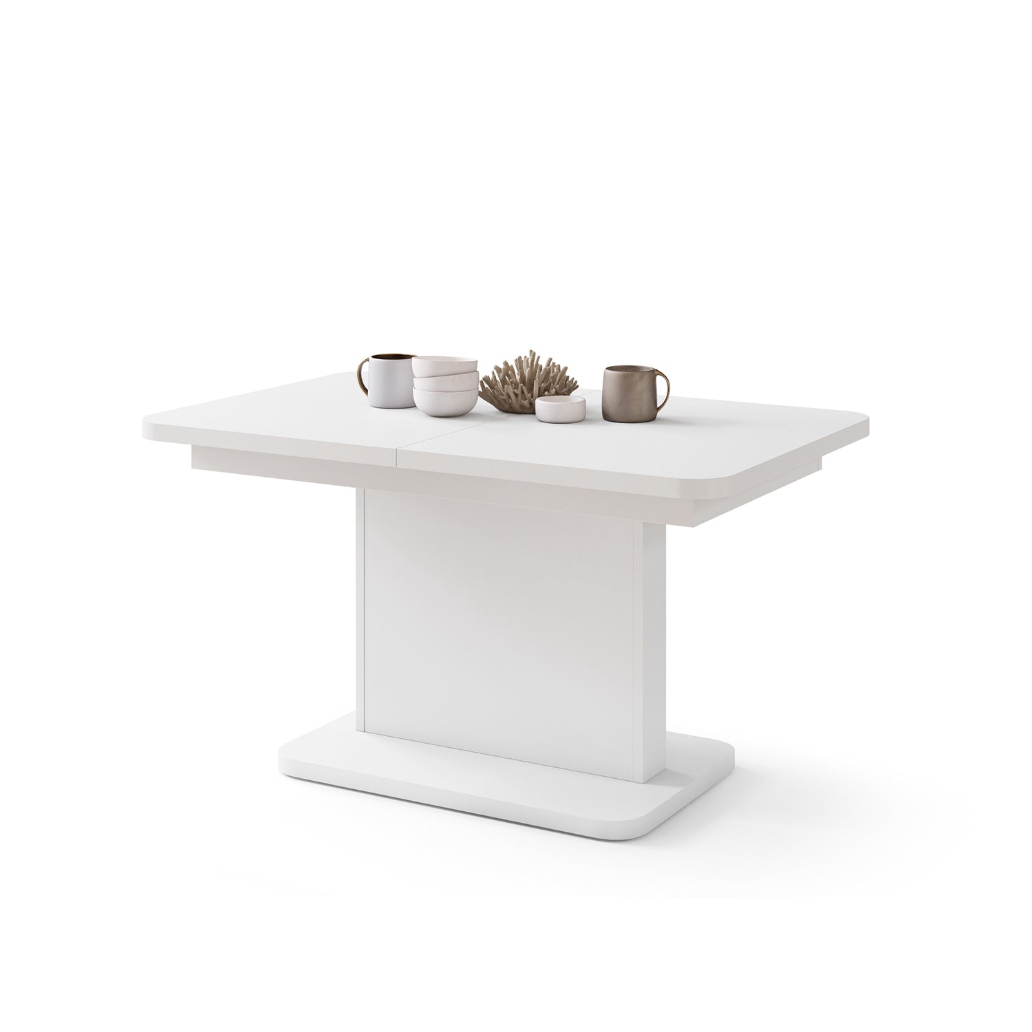 Astrid Mini Z - 2 in 1 Extending Coffee / Dining Table - White