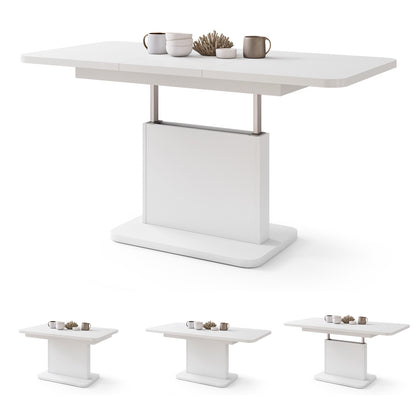 Astrid Mini Z - 2 in 1 Extending Coffee / Dining Table - White
