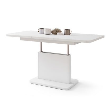 Astrid Mini Z - 2 in 1 Extending Coffee / Dining Table - White