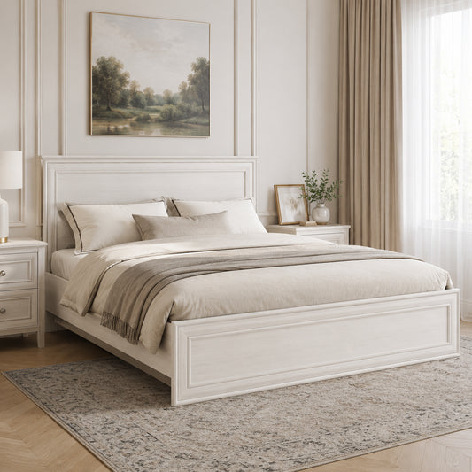 Tilda Elegant Double Bed Frame 160 – Fineline Crema