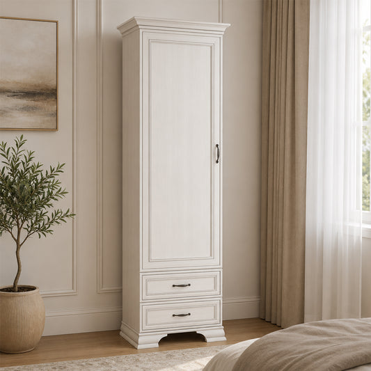 Tilda Elegant Tall Wardrobe - Fineline Crema