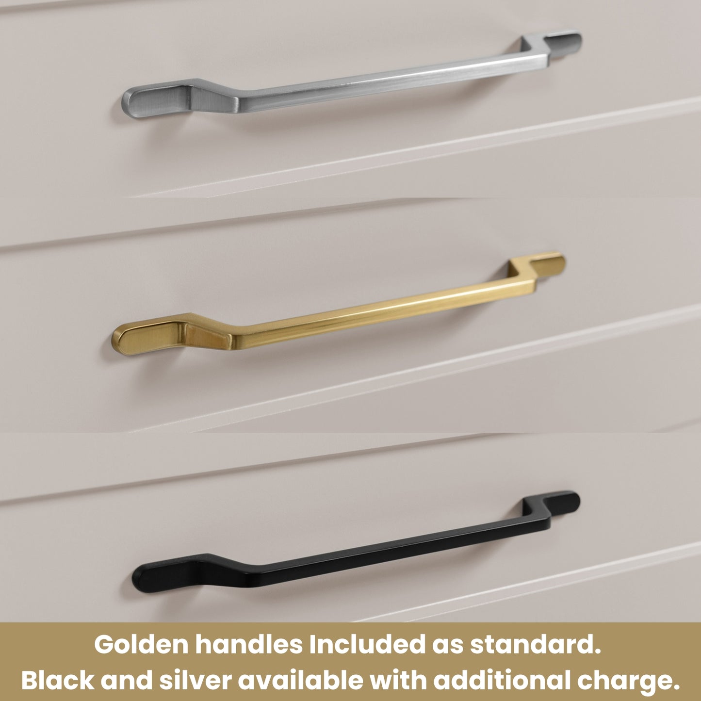 Classic 3 Cabinet Bathroom Vanity Unit Set 140cm with Worktop - Cashmere / Oak