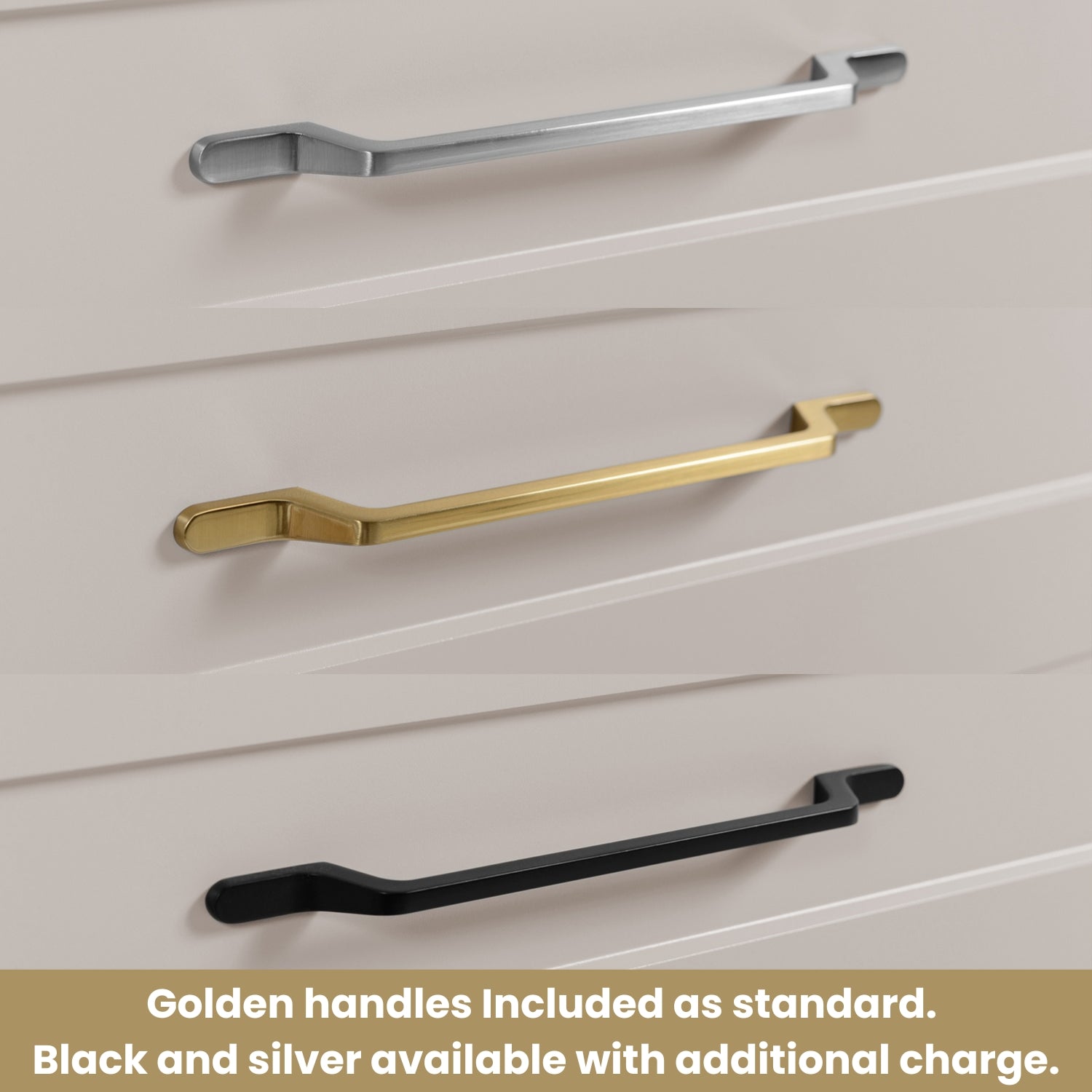 Classic 3 Cabinet Bathroom Vanity Unit Set 140cm with Worktop - Cashmere / Oak