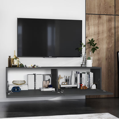 Enjoy Minimalist Wall-Mounted TV Unit – Graphite
