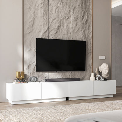 Enjoy 240 Modern Style TV Stand Unit with 4 doors - White
