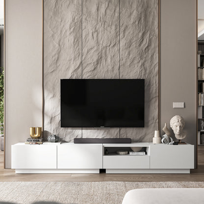 Enjoy 240 Modern Style TV Stand Unit with Open Shelf - White