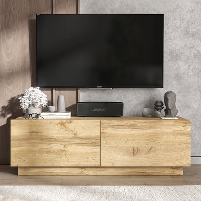 Enjoy Minimalist Stand TV Unit 2-Door Design - Oak Artisan