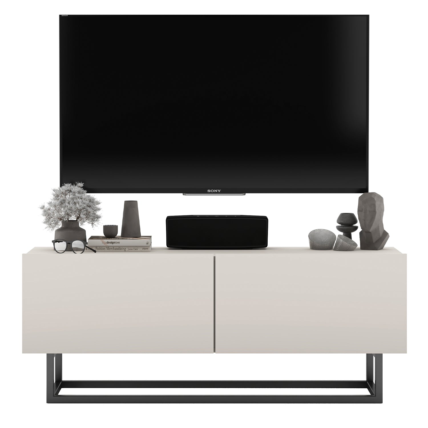 Enjoy Minimalist Wall-Mounted TV Unit – Cashmere