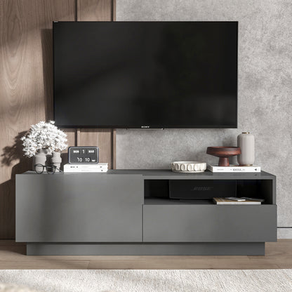 Enjoy Minimalist Stand TV Unit with open shelf - Graphite
