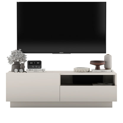 Enjoy Minimalist Stand TV Unit with Open Shelf 120cm - Cashmere