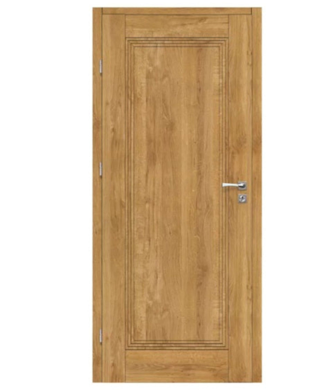 Fado Internal Rebated Door Set with Frame and Handle - Caramel Oak