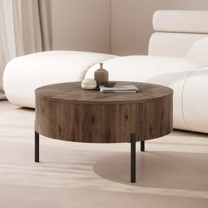 Frida Modern Coffee Table with Hidden Storage - Elegant Walnut