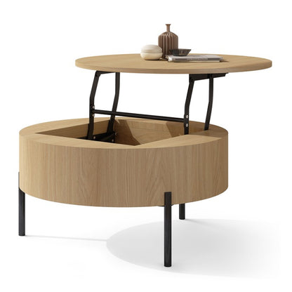 Frida Modern Coffee Table with Hidden Storage - Oasis Oak
